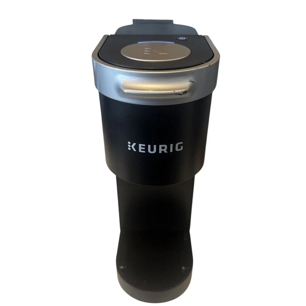 Keurig K-Mini Plus Single Serve K-Cup Pod Coffee Maker Black Silver Tested Works
